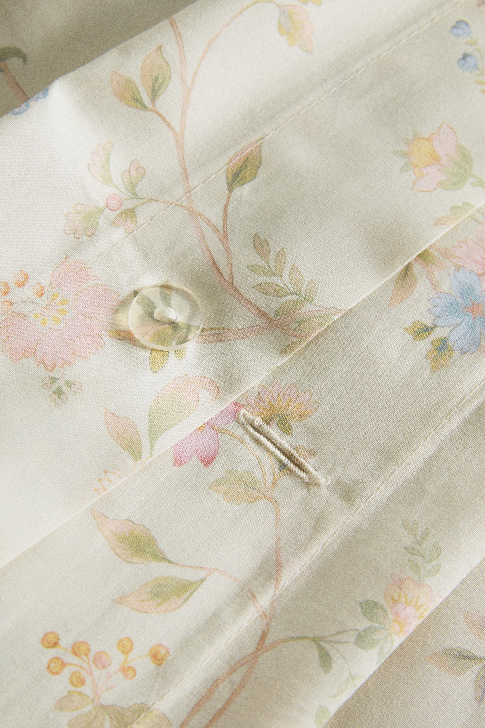 DRAP PLAT IMPRIMÉ FLORAL